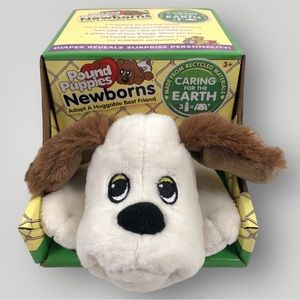 Pound Puppies Newborns Plush Cream Eco Friendly
